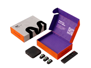 Kit Moovz com caixa e acessórios