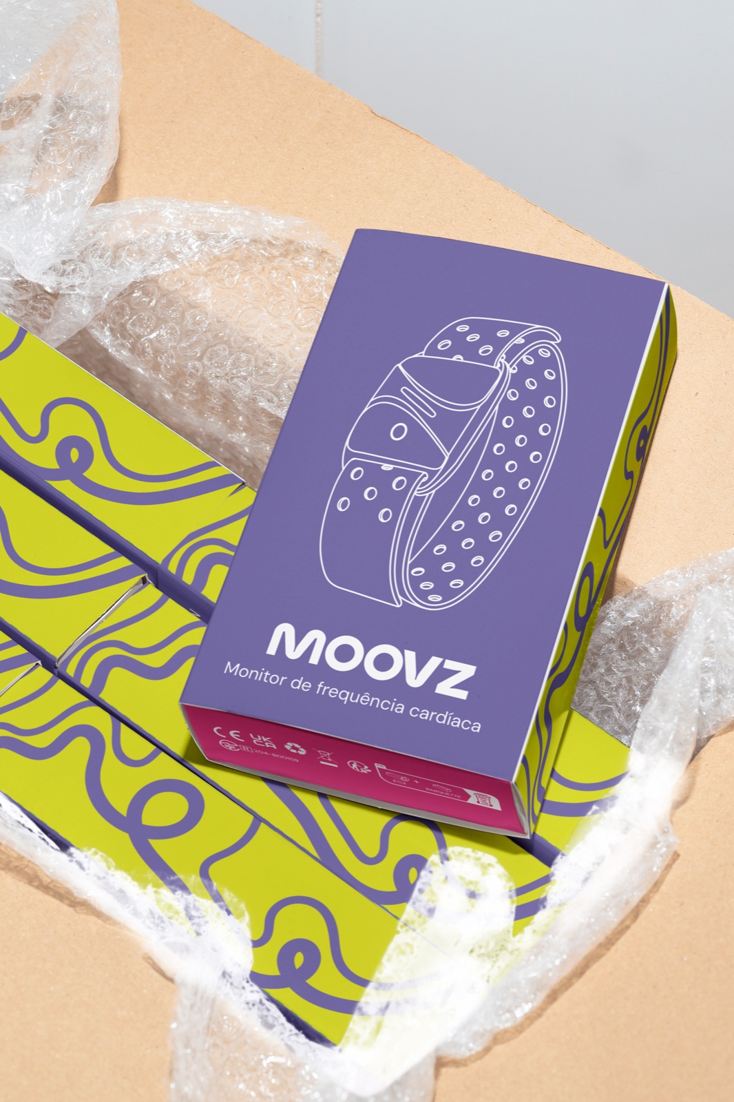 Embalagem do frequencímetro Moovz